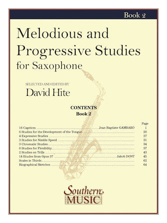 Melodious & Progressive Studies for Saxophone - Hite