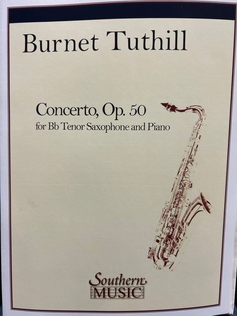 Concerto Op. 50 - Tenor Saxophone - Tuthill/Leeson