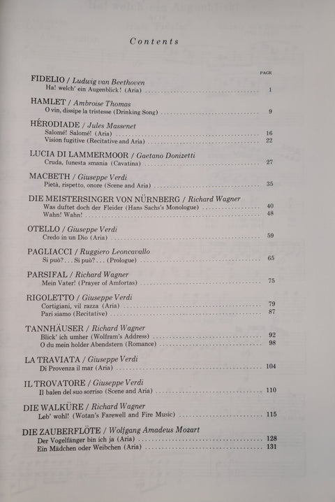 Schirmer's Singer's Library - Arias for Vocal