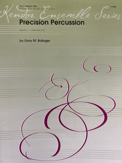 Precision Percussion - Grade 1 - Percussion Trio - Bolinger