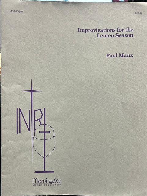 Improvisations for the Lenten Season - P. Manz