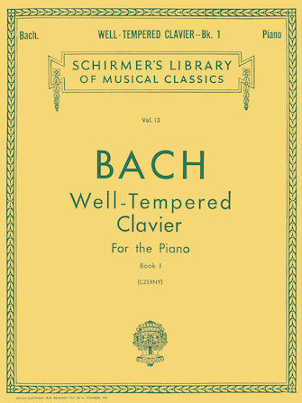 Well Tempered Clavier – Book 1 - J.S. Bach / Czerny