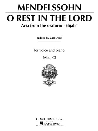 O Rest in the Lord (from Elijah) - Vocal - Mendelssohn