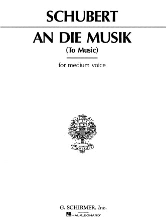An die Musik, Medium Voice - Schubert