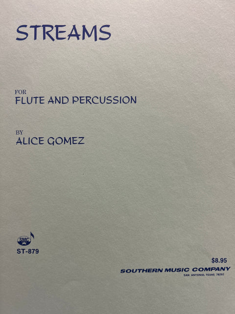 Streams for Flute and Percussion - Gomez