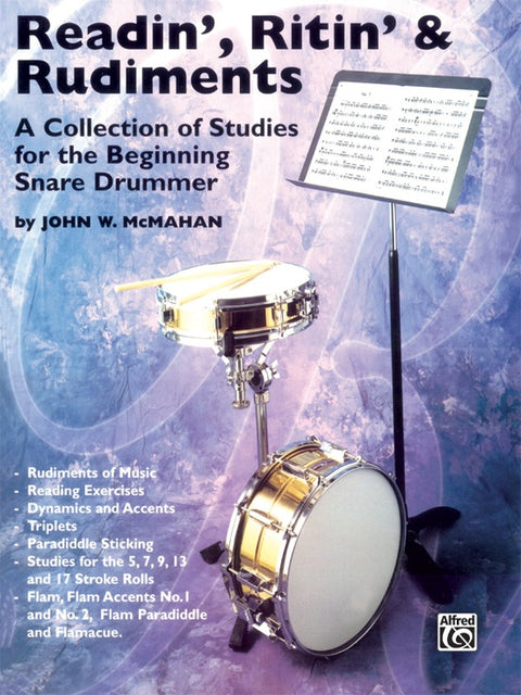 Readin', Ritin' & Rudiments - A Collection of Studies for the Beginning Snare Drummer - McMahan