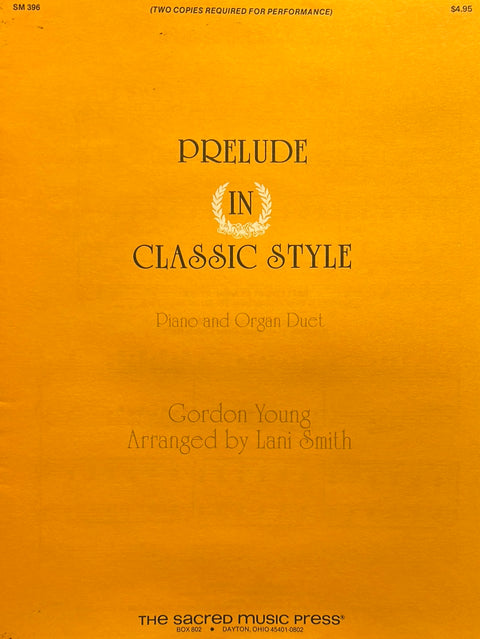 Prelude in Classic Style Organ & Piano Duet