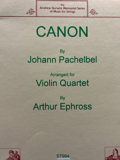 Canon - Violin Quartet - Pachelbel / Ephross