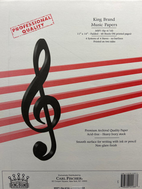 King Brand Music Papers - 11" x 14"
