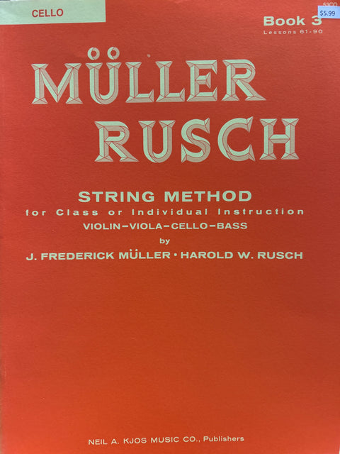 Müller-Rusch String Method Book 3 - Violin