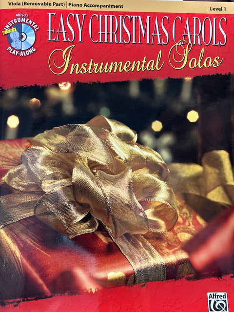 Alfred Easy Christmas Carols Instrumental Solos Trombone Book & CD Standard