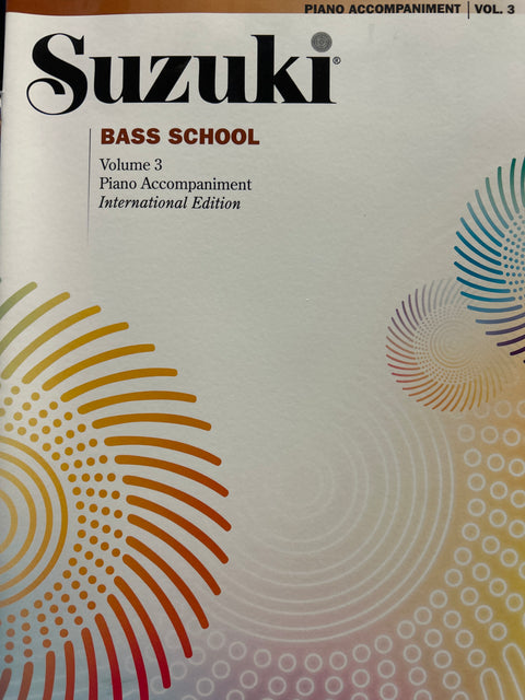 Suzuki Bass School Piano Accompaniment - Volumes