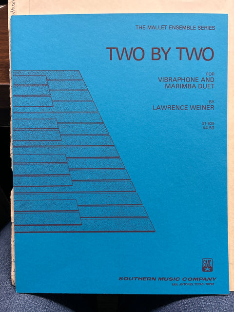 Two by Two for Vibraphone and Marimba Duet - The Mallet Ensemble Series - Weiner