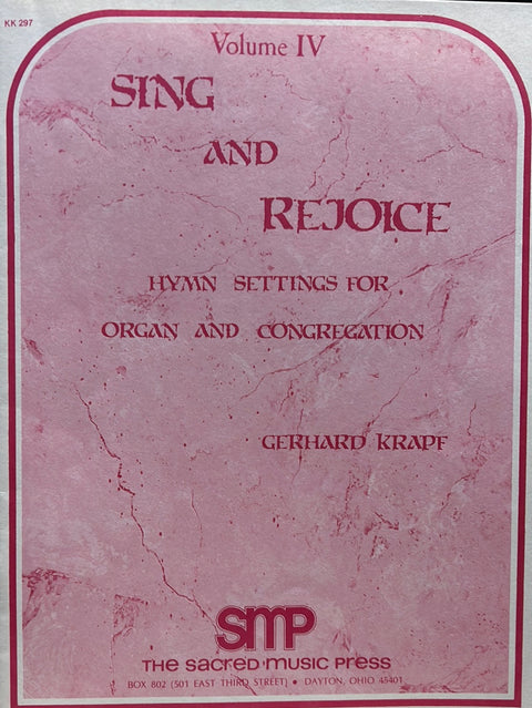 Sing and Rejoice Vol. IV - Organ - G. Krapf