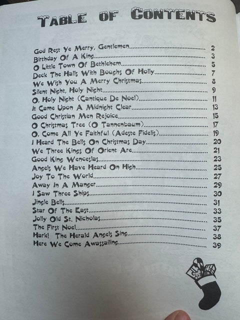 Santa's Little Helper Christmas Songbook - Santorella