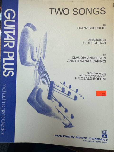 Two Songs by Franz Schubert , Arr. for Flute/ Guitar - Anderson/Scarinci