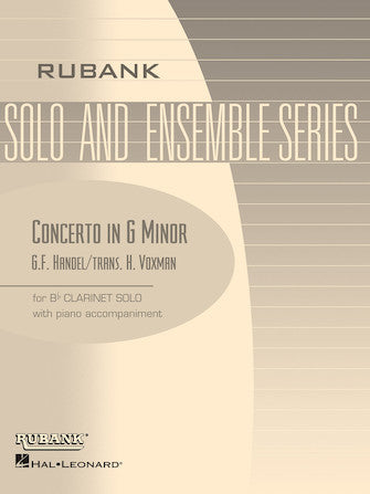 Concerto in G Minor for Clarinet - Handel/Voxman