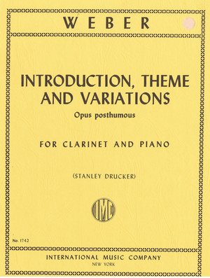 Introduction, Theme and Variations - Clarinet - Weber/Drucker