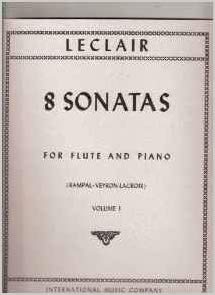 Eight Sonatas for Flute and Piano - Volume I - Leclair*