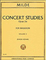Concert Studies - Opus 26 - For Bassoon - Volume II - Milde/Kovar - H & H Music