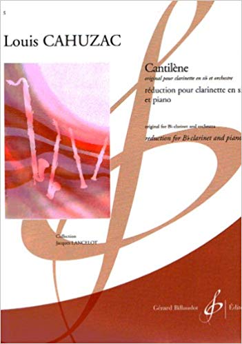 Cantilène - Clarinet - Cahuzac