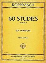 60 Studies - Volume II - For Trombone - Kopprasch/Brown - H & H Music