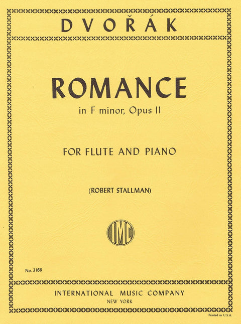 Romance in F minor - Opus II - Flute and Piano - Dvorák/Stallman*