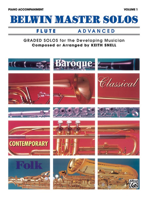 Belwin Master Solos - Advanced - Piano Accompaniment - Snell