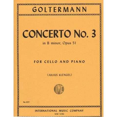 Cocnerto No. 3 in B minor, Opus 51 for Cello - Goltermann / Klengel