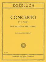 Concerto in C Major for Bassoon and Piano - Kozeluch/Sharrow - H & H Music