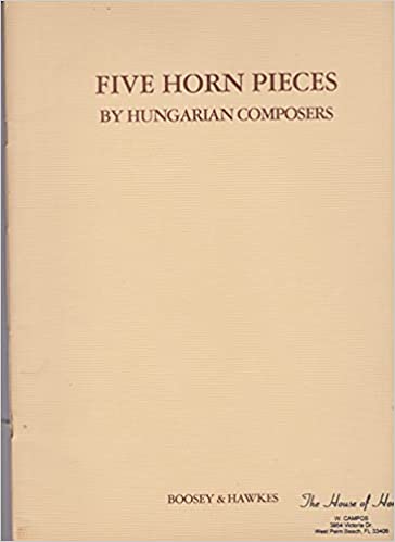 Five Horn Pieces by Hungarian Composers
