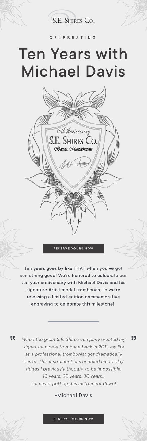 Demo - S. E. Shires Custom Trombone - TBMD - Michael Davis 10th Anniversary