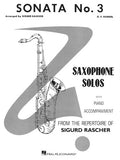Sonata No. 3 - Alto Saxophone - Handel / Rascher
