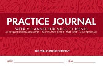 Practice Journal - Weekly Planner for Music Students