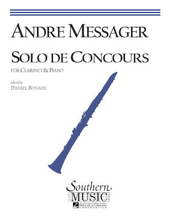 Solo De Concours for Clarinet and Piano - Messager