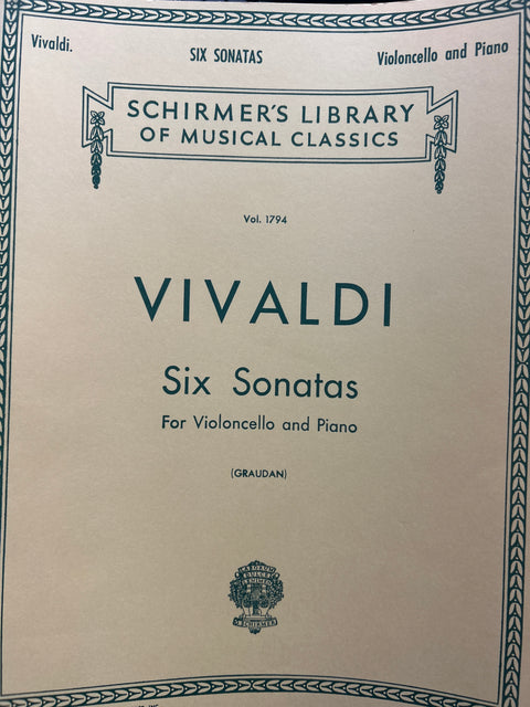 Six Sonatas - Cello - Vivaldi