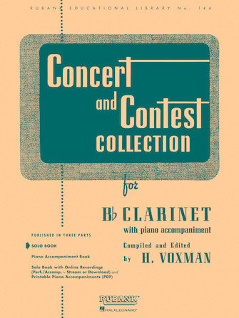 Concert and Contest Collection - Piano Accompaniment - Rubank