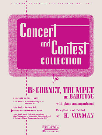 Concert and Contest Collection - Piano Accompaniment - Rubank