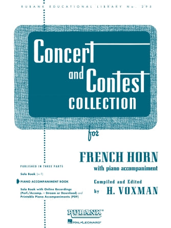 Concert and Contest Collection - Piano Accompaniment - Rubank