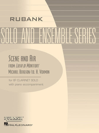 Scene and Air from Luisa de Montfort - Clarinet - Bergson/Voxman