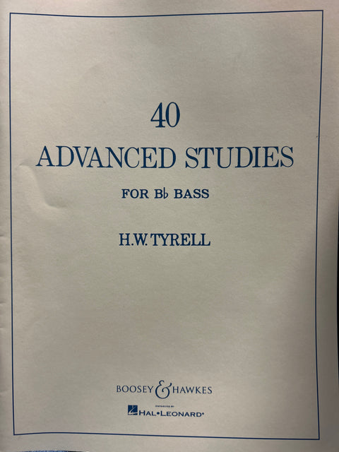 40 Advanced Studies for Bb Bass - Tyrell