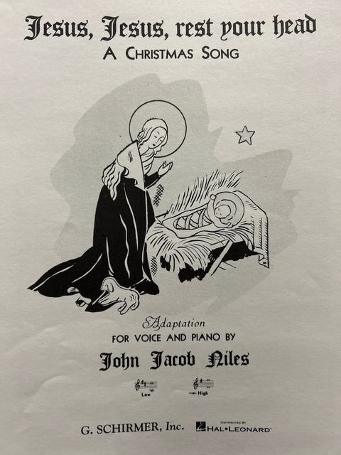 Jesus, Jesus, Rest Your Head - High Voice - Niles