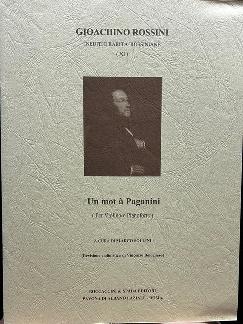 Un Mot a Paganini - Violin/Piano - Rossini