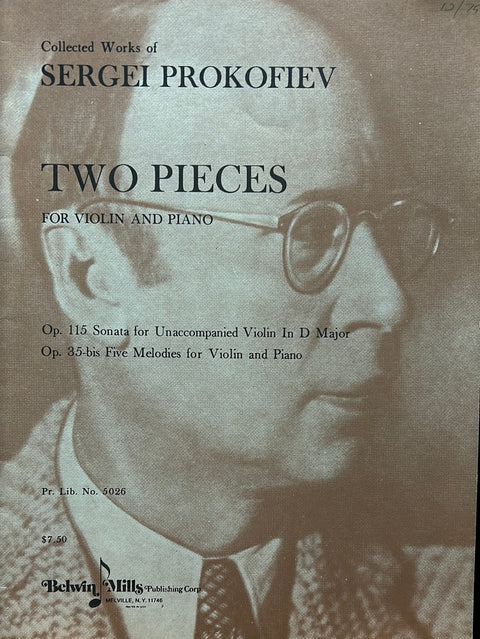 Two Pieces for Violin and Piano - S. Prokofiev