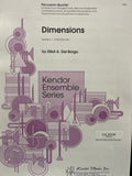 Dimensions - Grade 3 - Percussion Quartet - Del Borgo