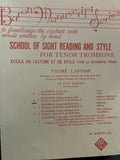 School of Sight Reading and Style - Trombone - Lafosse