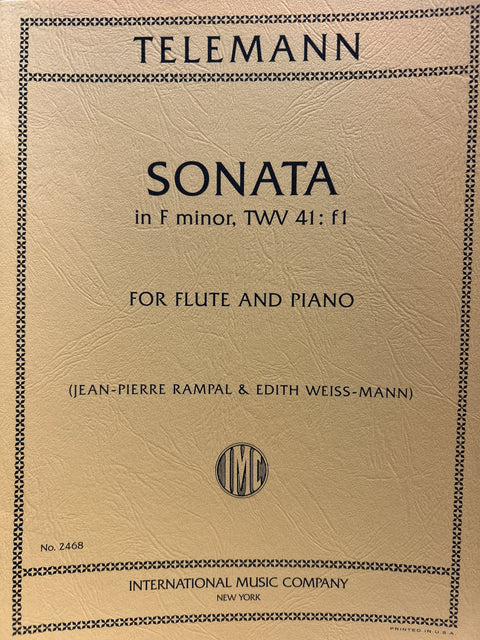 Sonata in F Minor for Flute and Piano - Telemann