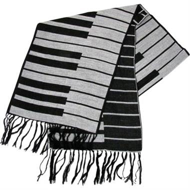 SCARF KEYBOARD CASHMERE LIKE 12" X 72"