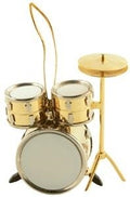 Drum Set Ornament - Gold Colored