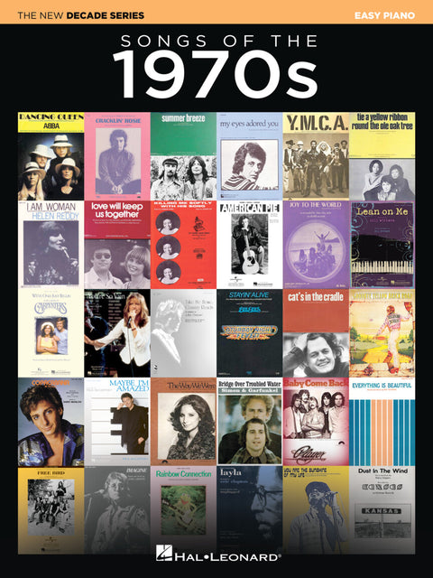 Songs of the 1970s for Easy Piano